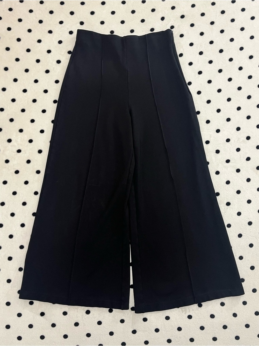 Quince Ultra-Stretch Ponte Super Wide Leg Culotte Pants Size L